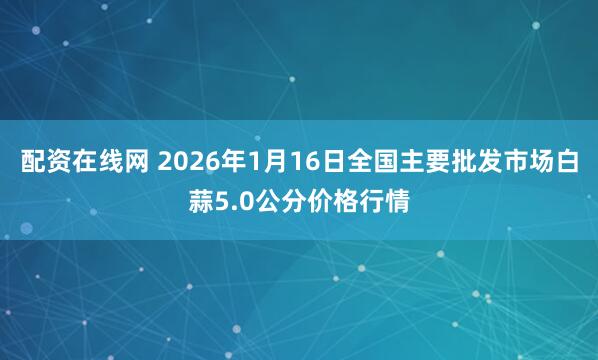 配资在线网 2026年1月16日全国主要批发市场白蒜5.0公分价格行情