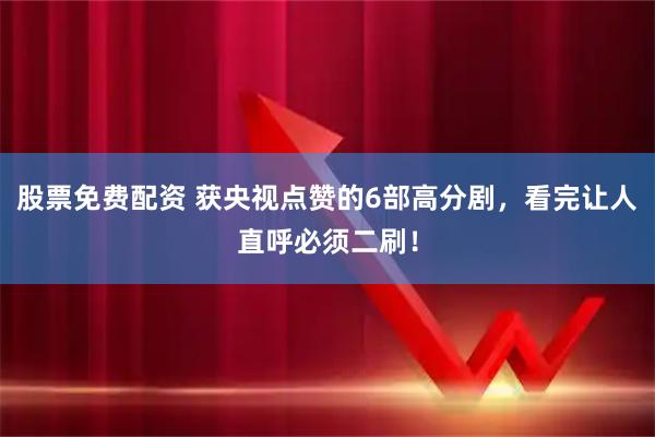 股票免费配资 获央视点赞的6部高分剧，看完让人直呼必须二刷！